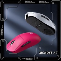 MCHOSE A7 Tri-mode 8k Gaming Mouse Wireless Bluetooth PAW3395 Mice Lightweight Low Delay Mice Laptop Office Custom Accessories