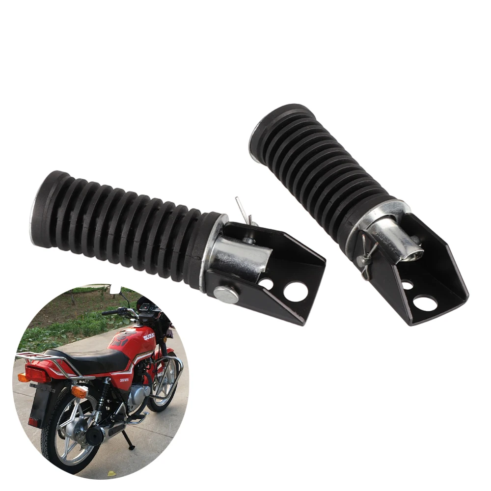 

1 Pair Motorcycle Rear Footrests Foot pegs FootPeg Pedals For Suzuki GS125 GN125 Motobike Baja Mini Bike Accessories