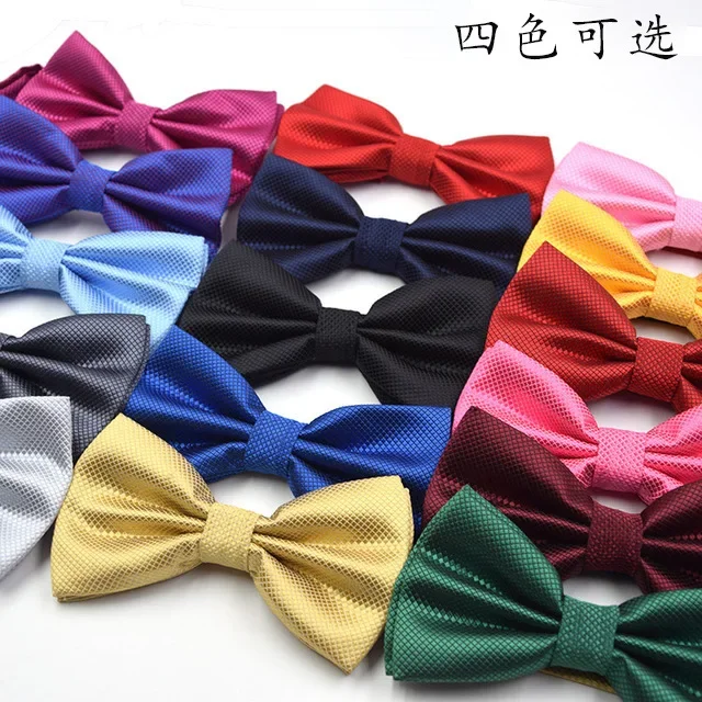 Tie new wedding best man business formal men\'s and women\'s polyester tie new butterfly bow tie