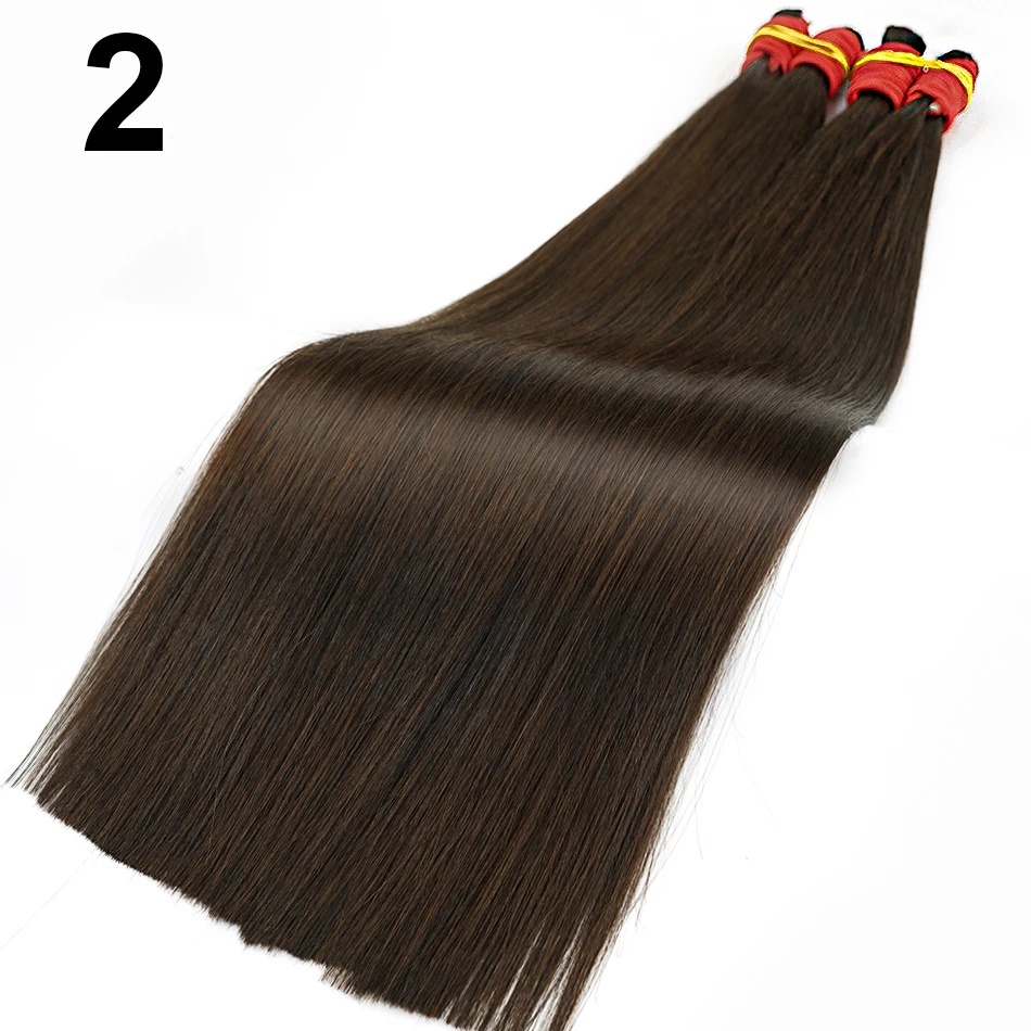 لا لحمة 100% شعر طبيعي حقيقي تمديد حزم شعر طبيعي مفرود لا لحمة السائبة السوداء الطبيعية الشوكولاته الشعر البني 30 بوصة
