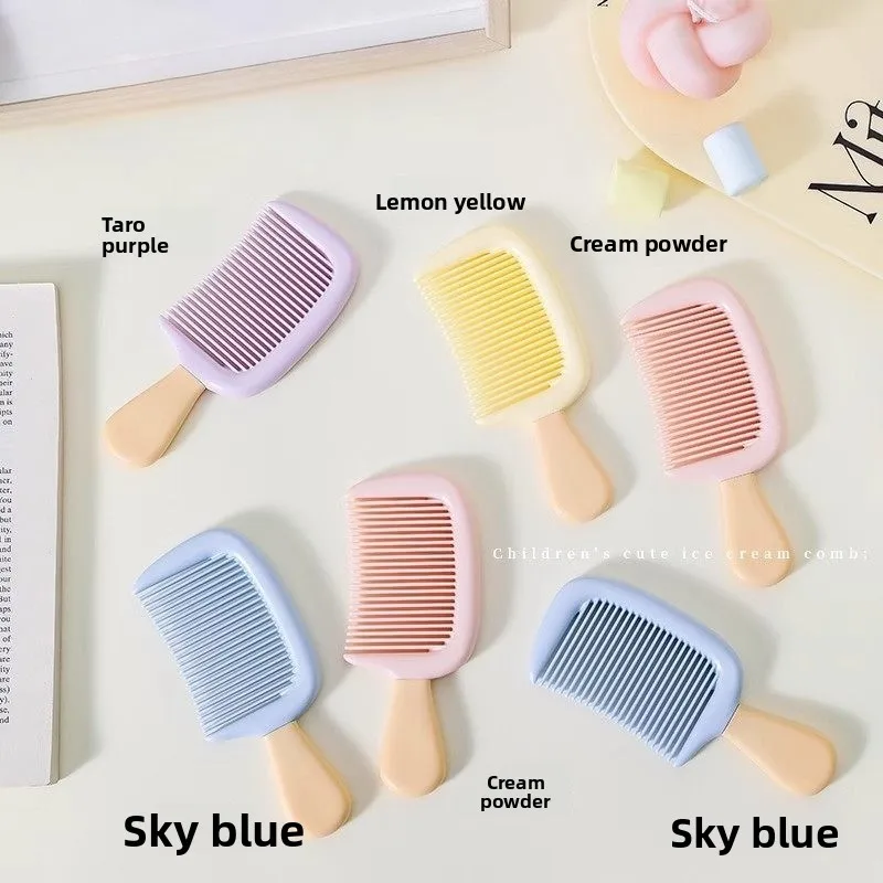 

Милая антистатическая расческа с мелкими и средними зубцами, утолщенная, прочная, портативная.