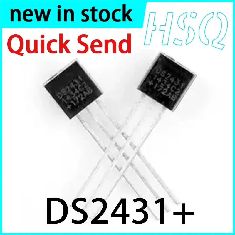 5PCS DS2431 TO-92 Reset Counter Memory DS2431+ brand New Original Stock