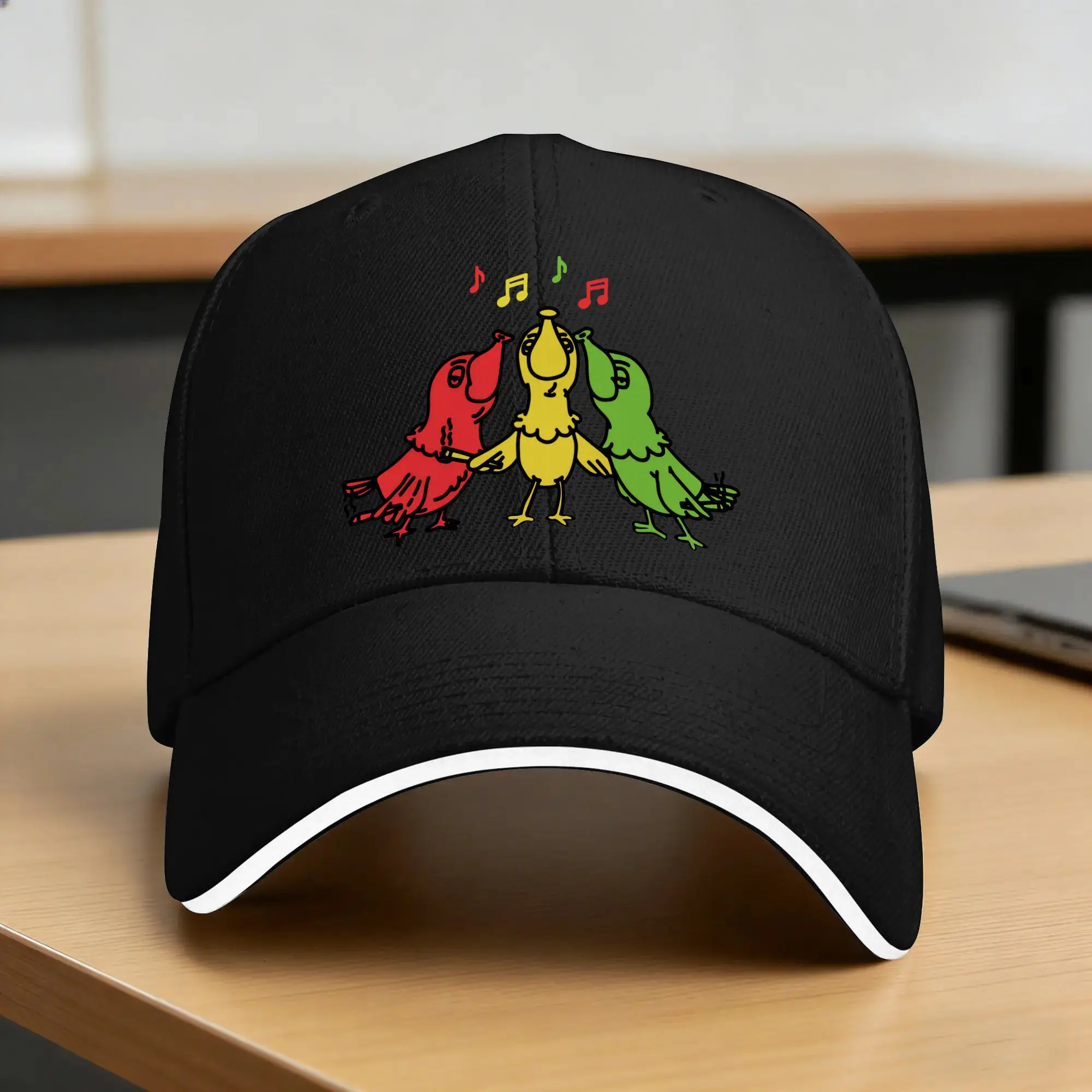 Summer Bobs Marleys Baseball Cap Three Little Birds  Kpop Rock y2k Cool Print Sun Trucker Hat Men Women Sun-Proof Baseball Caps