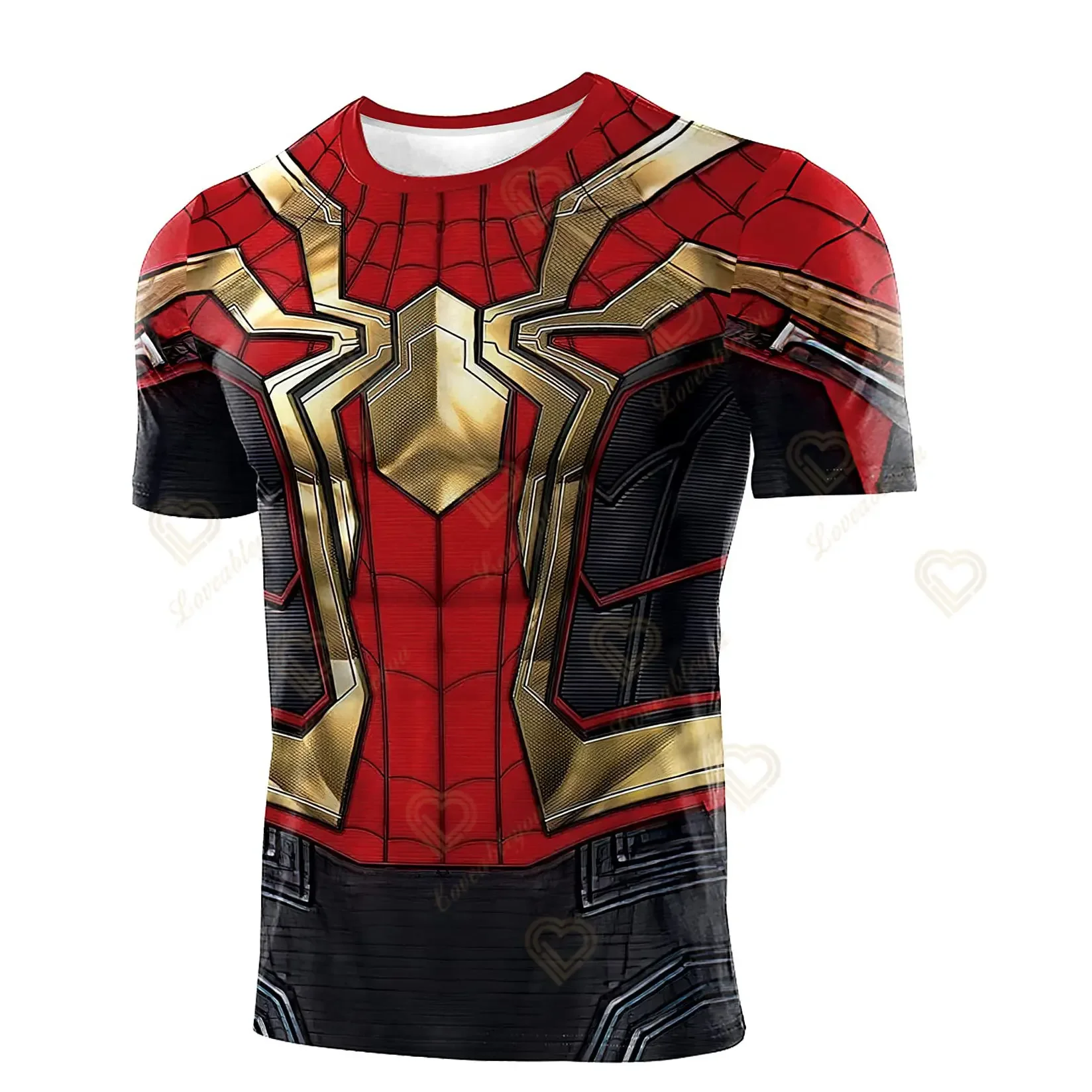 Fashion Fitness Captain America Spiderman T-shirt Tshirts Men Compression Shirts T-shirts Tees Bodybuilding Camiseta Rashguard