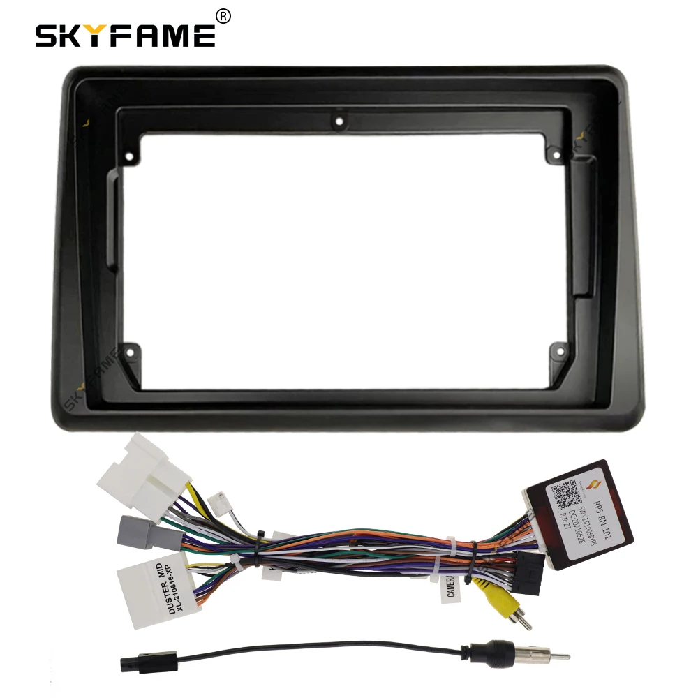 SKYFAME Car Frame Fascia Adapter Canbus Box Decoder Android Radio Dash Fitting Panel Kit For Renault Express