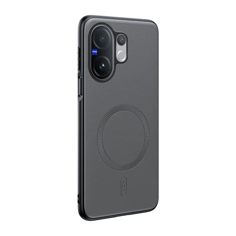 Für Vivo V60 5G: Magnetische Schutzhülle aus Leder, Anti-Fingerabdruck, rutschfest, aus PC+TPU. – Detail 1