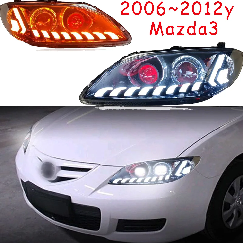 

car bumper head light for Mazda3 headlight 2006~2012y car accessories LED daytime fog lamp fog for MAZDA 3 headlamp