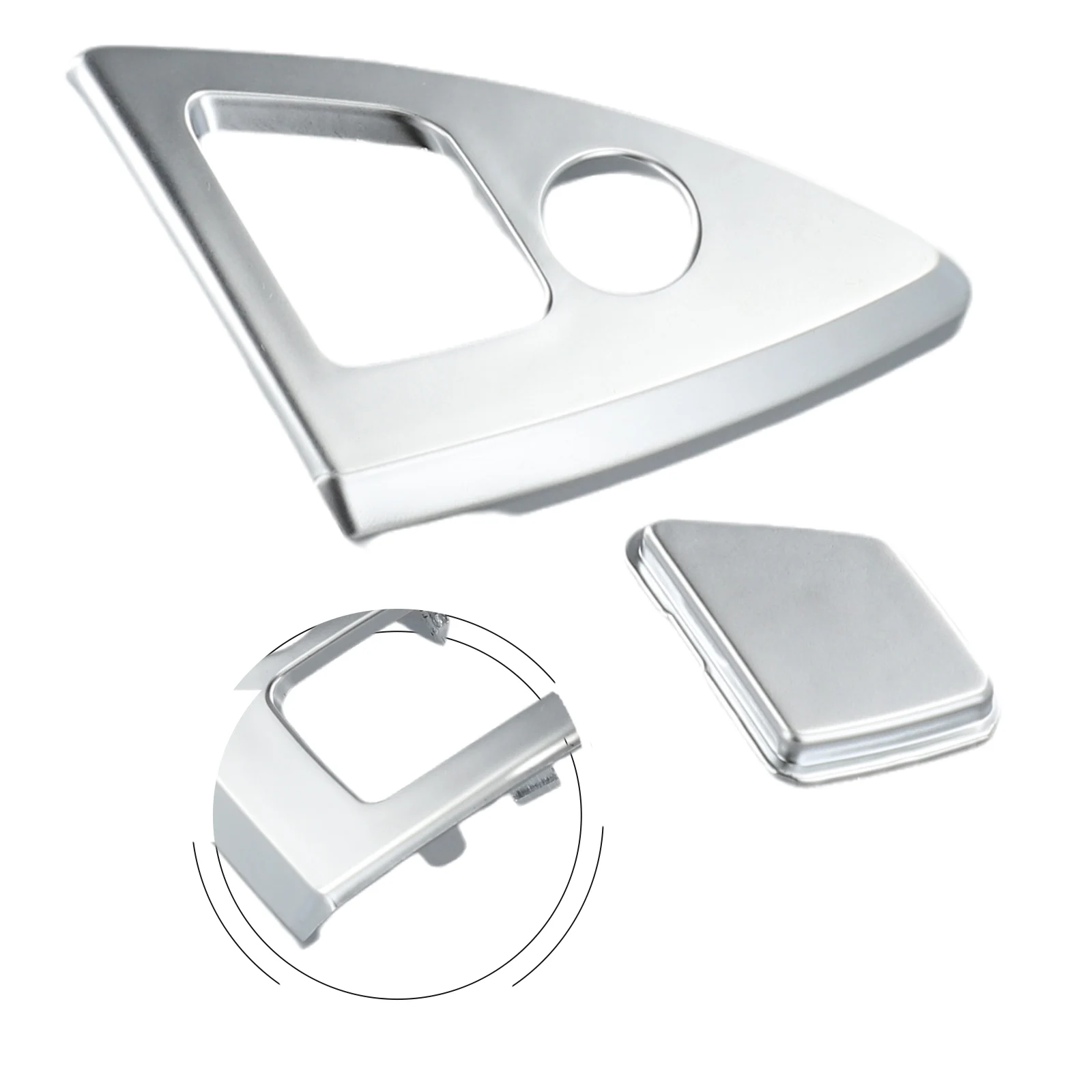 

Silver Console Lock Car Accessories Console Lock Cover High Quality Material 51169277348 Plug-and-play Car Parts