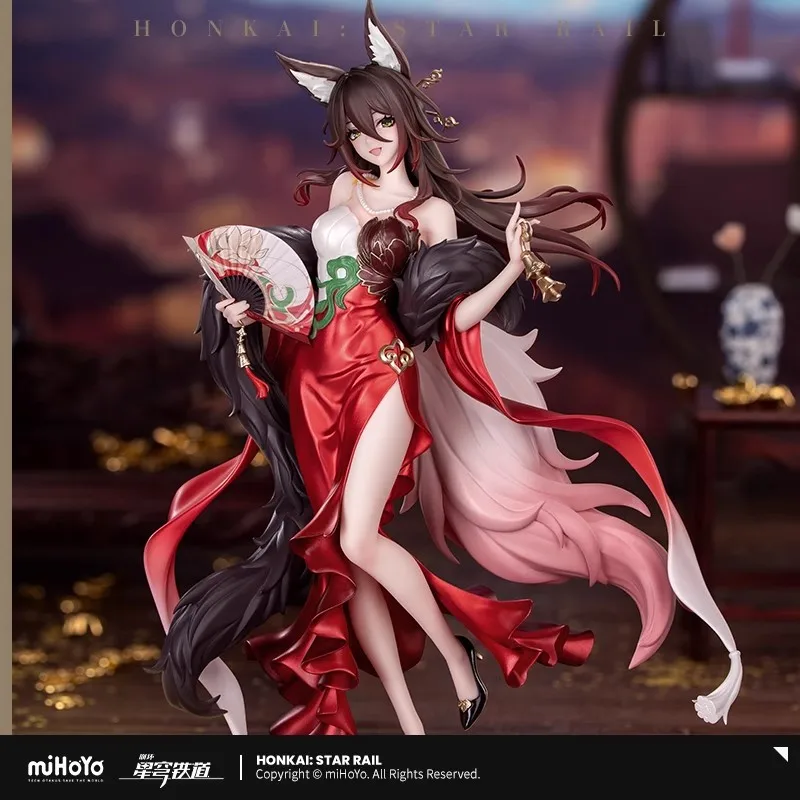 [Genuine] Game Honkai Star Rail Fugue 1/8 Cheongsam Statue Tingyun ABS&PVC Model Accessories Anime Cosplay Dolls miHoYo Original