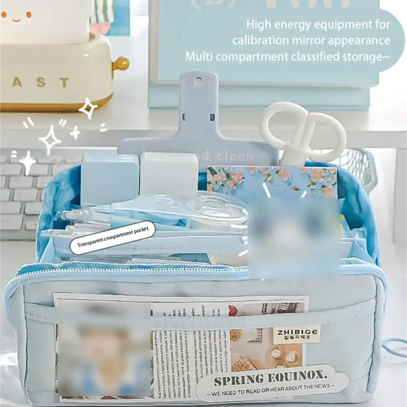 Pencil Case Large Capacity Pen Case Estuches Escolares Kalemlik Astuccio Kawaii Productos Japanese Stationery Trousse Cute Bags