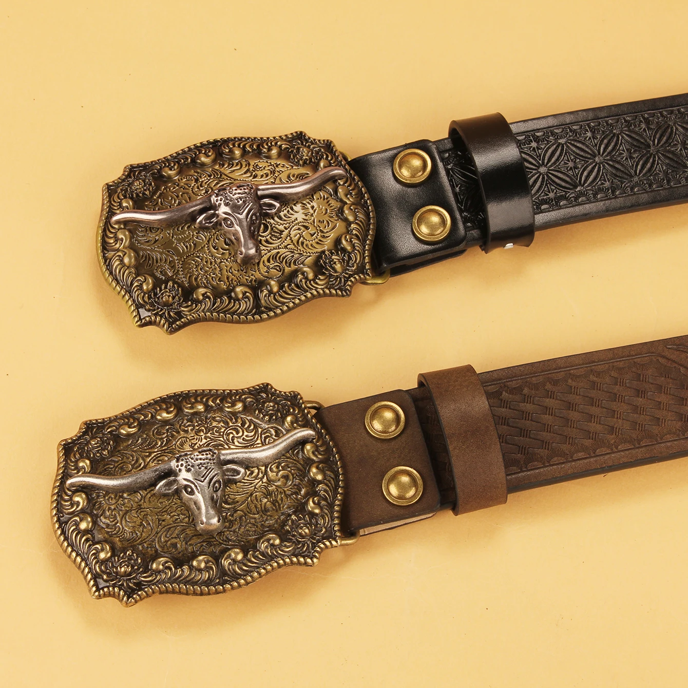 Punk ocidental cowboy bullhead grande placa fivela cintos para homens retro em relevo couro do plutônio jeans cinto roupas acessórios presente