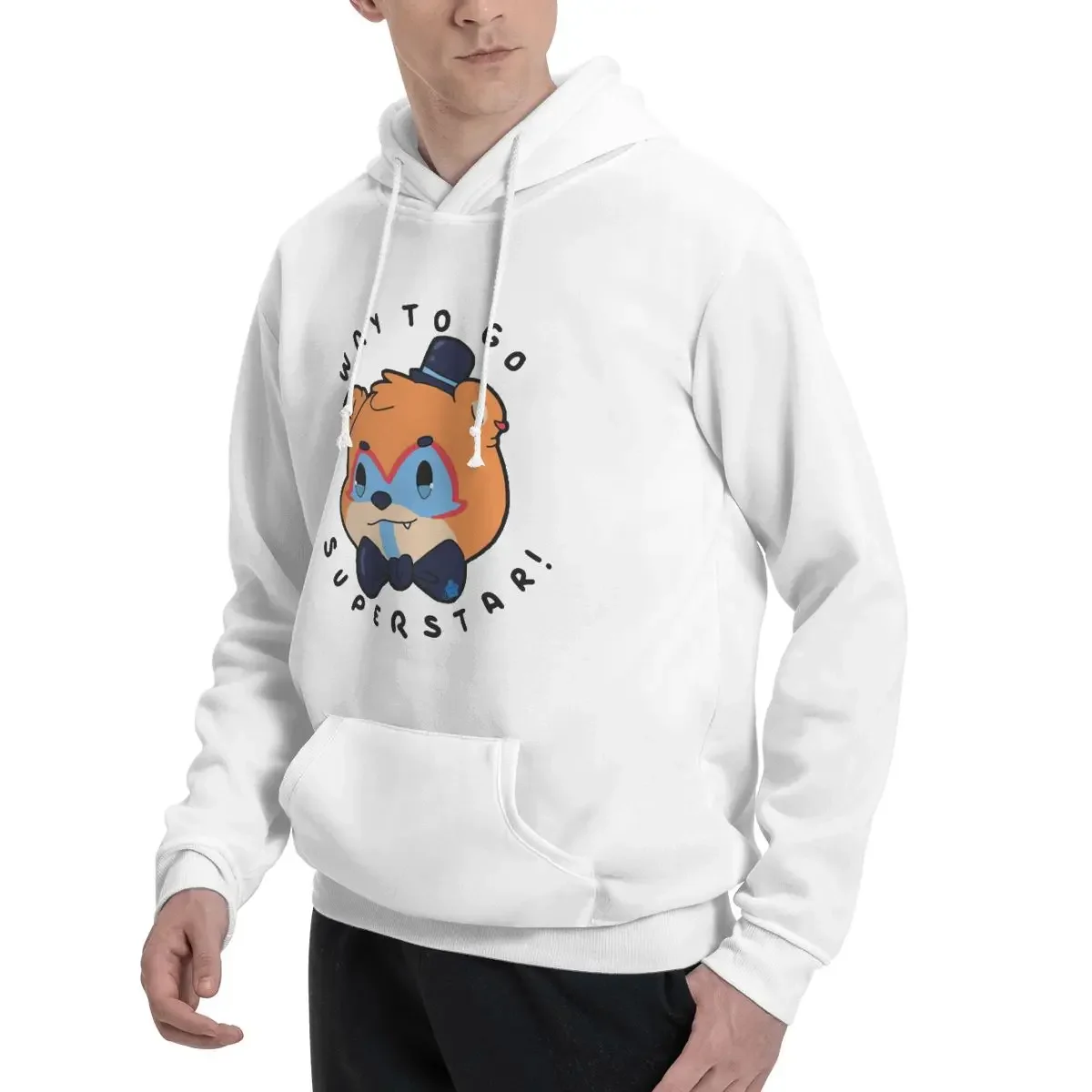 FNAF Security Breach Glamrock Freddy 'superstar' Hoodies Men's Women Pullover Sweatshirt Long Sleeve Clothing Autumn Winter