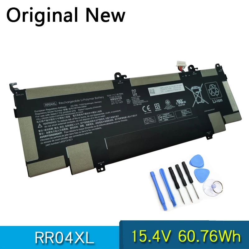 NOUVELLE Batterie D'origine RR04XL Pour HP Specter X360 13-AW AW0001TU AW0021NG HSTNN-DB9K/OB1M L60213-2C1/AC1 L60373-005 15.4V 60.76Wh