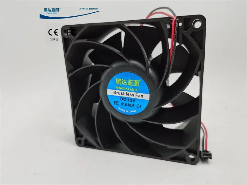 pa Blueprint 9238 DC Brushless 9.2cm Ball 9038 12V Chassis Industrial Server Cooling Fan
