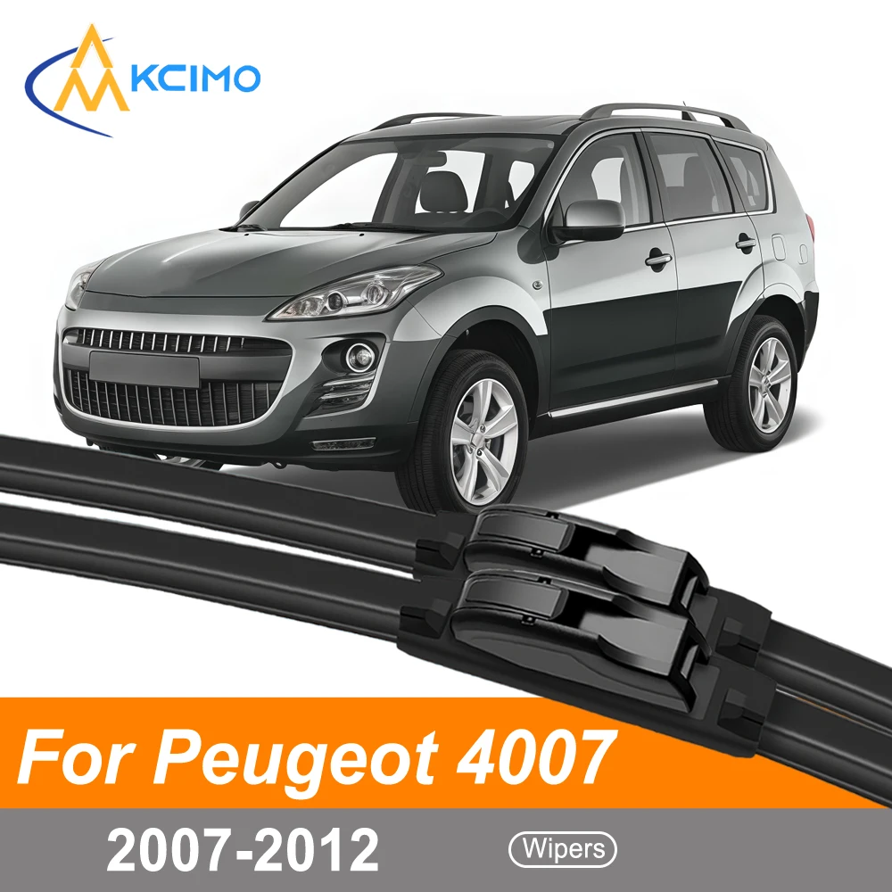 

2PCS Windshield Wiper Blades Replacement For Peugeot 4007 2007-2012 Quiet Streak-Free Durable Wipers Front Pair