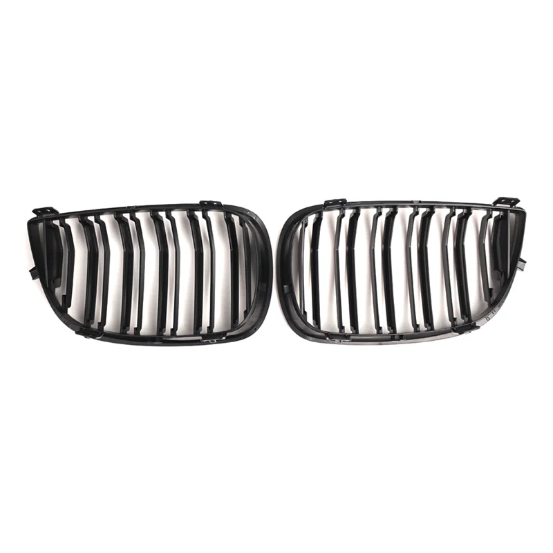 

1 пара для BMW E81 E87 1 серии E87 Pre-LCI 2004-2007, передняя решетка для почек, глянцевая черная 51137077129 51137077130-AB36