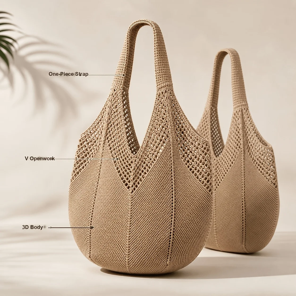 حقيبة يد خفيفة الوزن كبيرة الس - مراجعة Crochet Market Bag وسعره