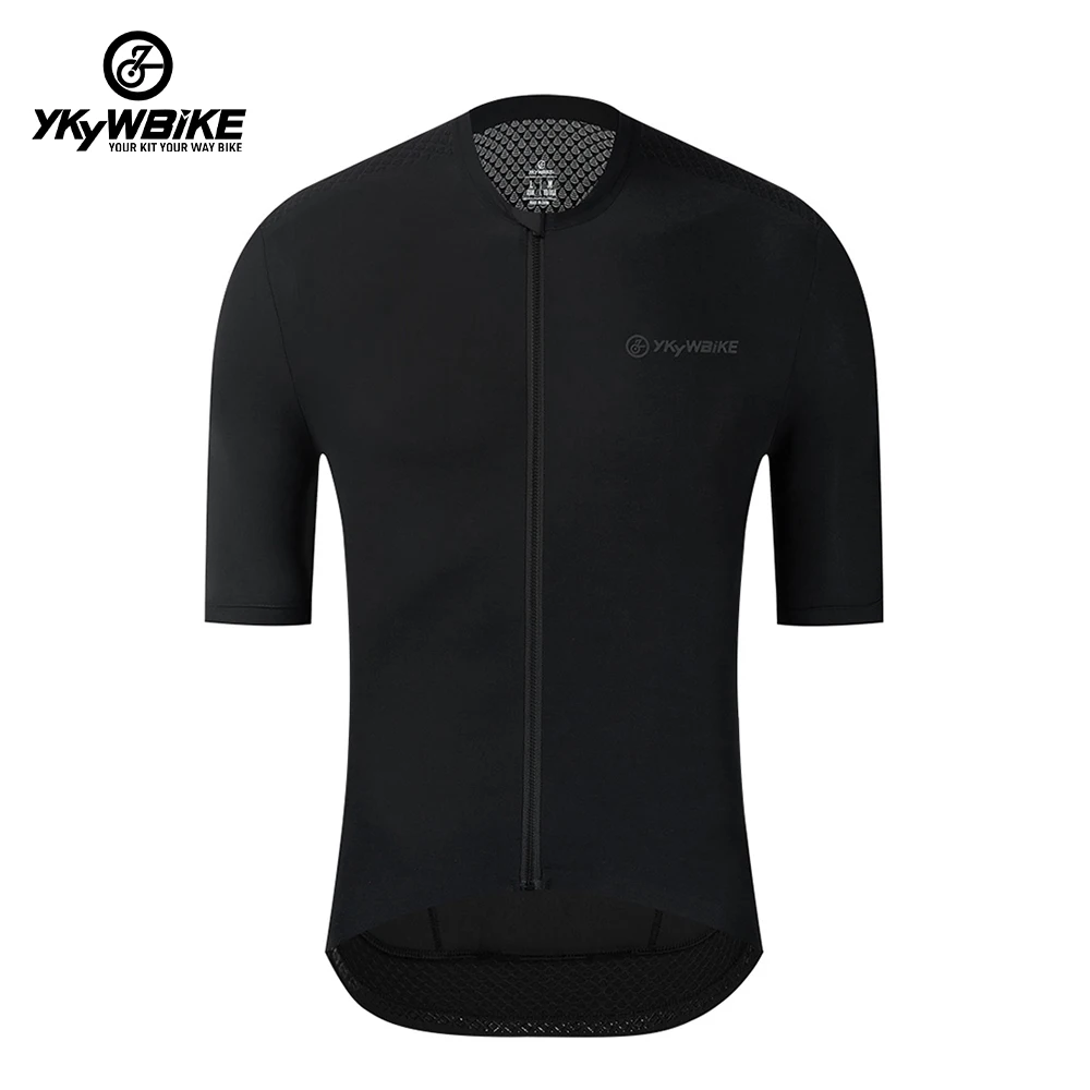 YKYWBIKE Herren MTB Fahrradbekleidung Fahrradtrikots Kurzarm Pro Team Aero Hochwertiges Mountainbike-Trikot