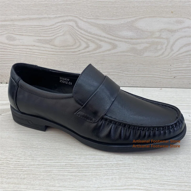 

Classic Black Leather Slip-On Loafers Comfortable Casual & Business Footwear for Men Formal & Business Dress Shoes Men's Shoes
