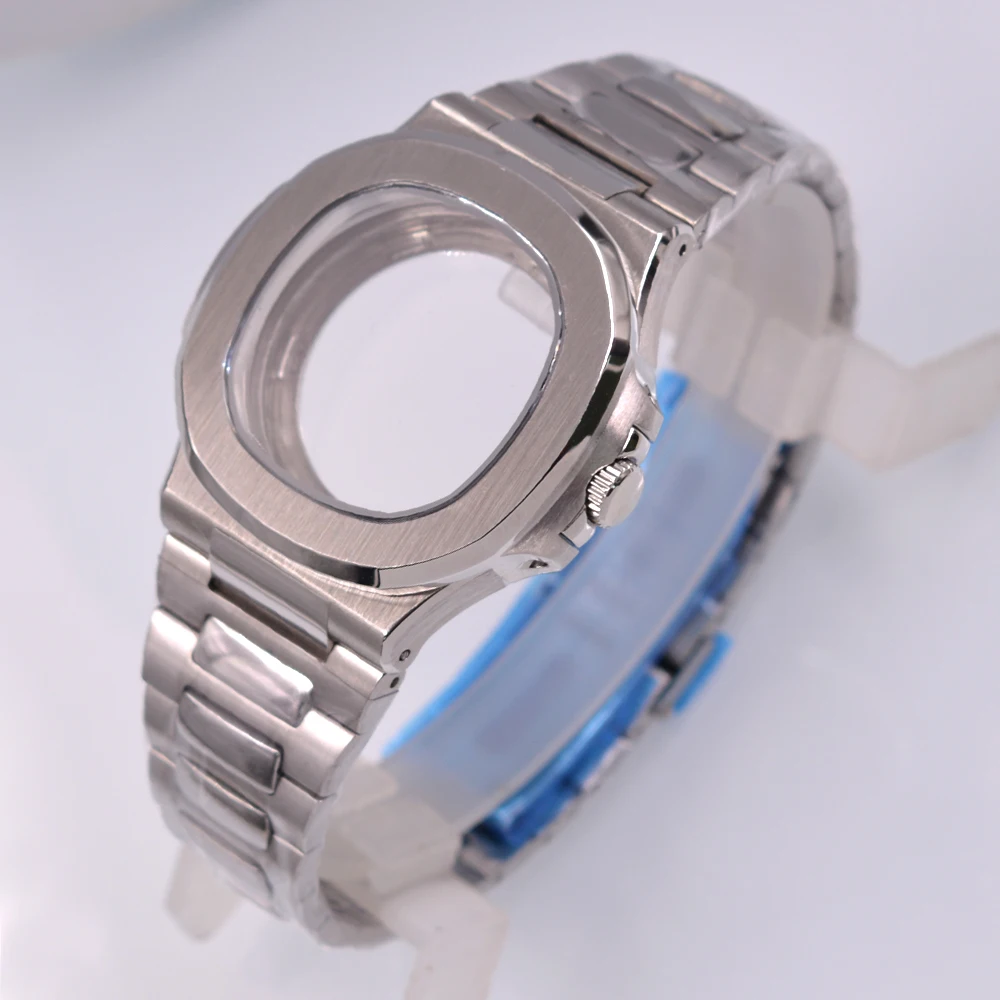 

40mm Watch Case fit NH35 NH36 PT5000 ETA2824 2836 Miyota 8215 821A mingzhu 2813 3804 movements Sapphire Crystal Case