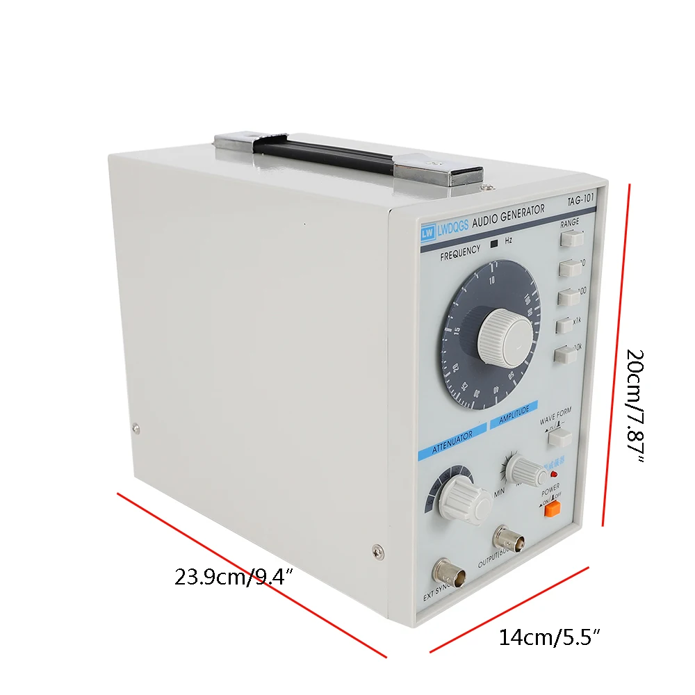 220V Signaalbron 10Hz-1Mhz Audio/Lage Frequentie Signaalgenerator Tag-101