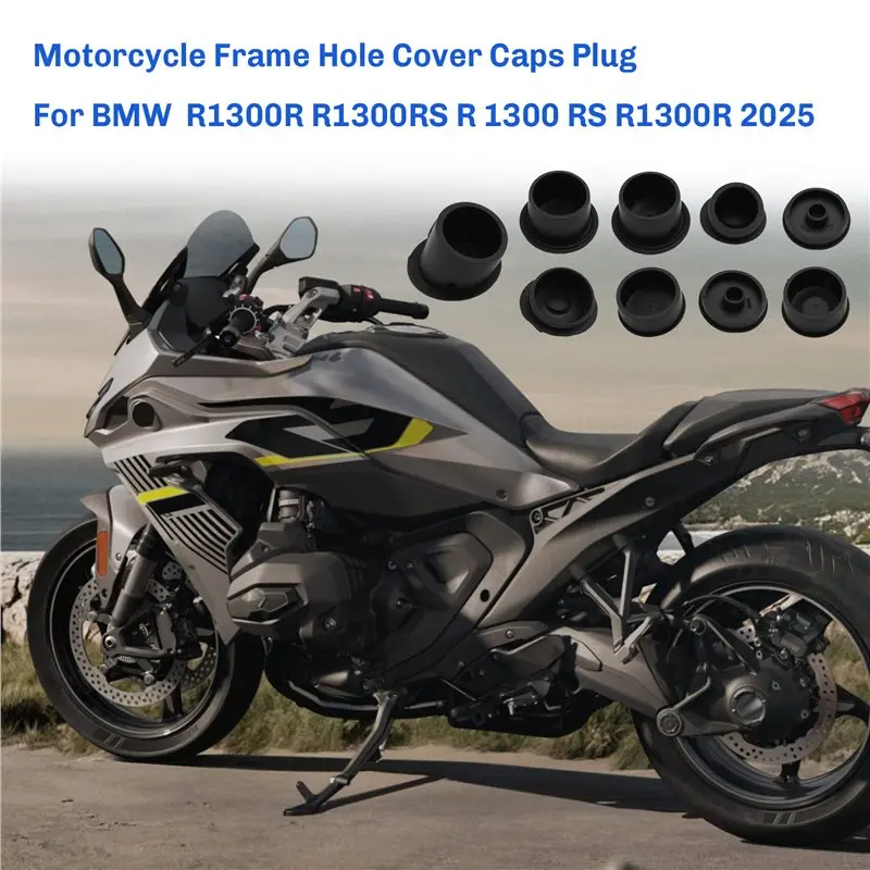 ABXN-Frame Cap Decoration Kit For BMW R1300R R1300RS R 1300 RS R1300R 2025-Frame Hole Cover Caps Plug Motorcycle