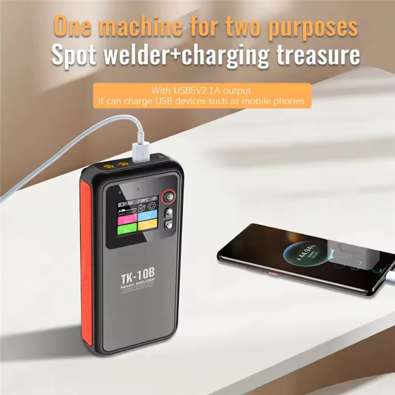 

High Quality-TK-10B Portable Professional Handheld Spot Portable Spot Welder Color Display Welding DIY Mini Welding Machine,TK-1