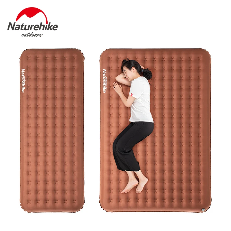 Naturehike Inflatable Mat Tent Camping Double Bed Travel Cushion Air Mattress Sleeping Pad Thickness 16CM Faux Suede Waterproof