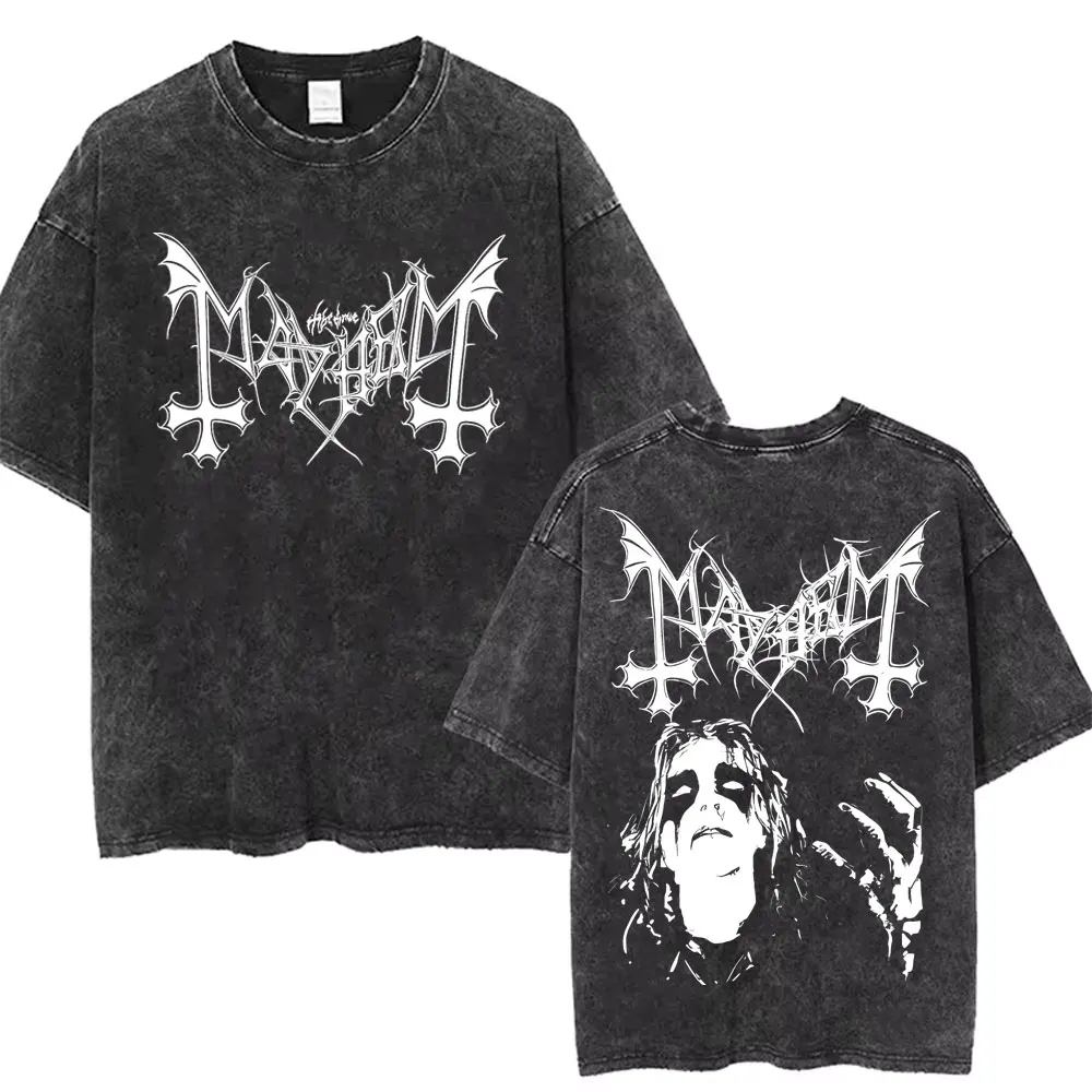 غسلها خمر الفوضى فجر القلوب السوداء تي شيرت الرجال النساء روك المتضخم تي شيرت الرجال الموت الأسود المعادن الشارع الشهير #3