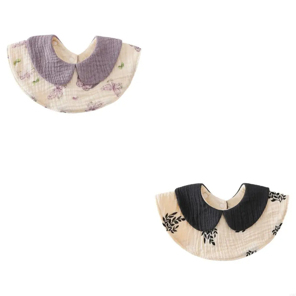 

Multifunction Feeding Bib for Baby Cotton Absorbent Drooling Towel Breathable 4XBC