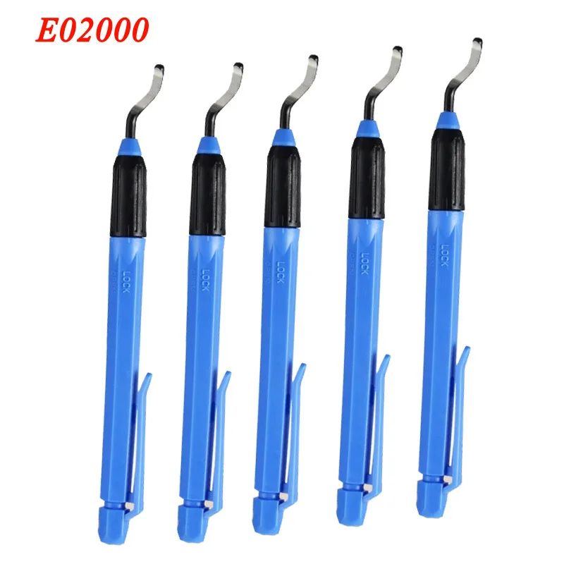 EO2000 Handle Burr Deburring Tool Kit Rotary With Blade Remover Trimming Cutter Knife Scraper Plastic Metal Wood Deburring Tools