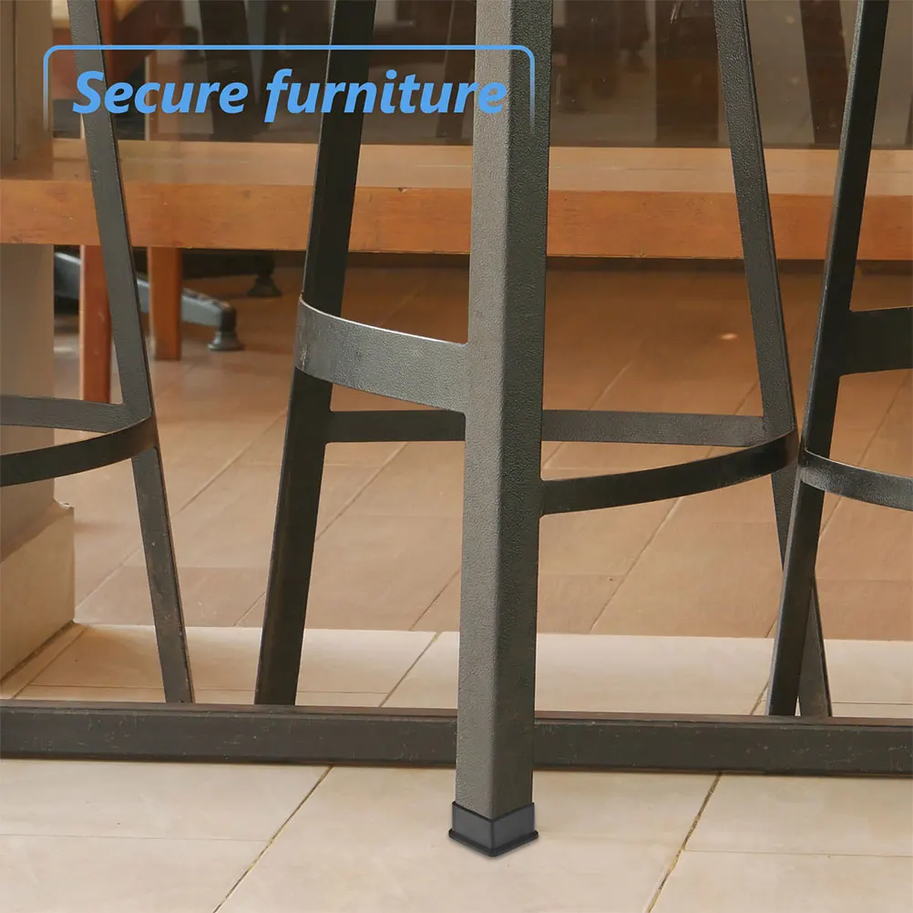 

8pcs Rubber Furniture Feet Caps Anti Slip Protectors Bed Frame Leg Covers Durable Easy Install Ladder for Carpet