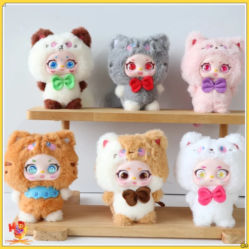 Boneka Hewan Seri The Cat From The Planet Meow Blind Box, Mainan Trendi, Liontin Dekorasi, Hadiah Kejutan Ulang Tahun untuk Anak Perempuan