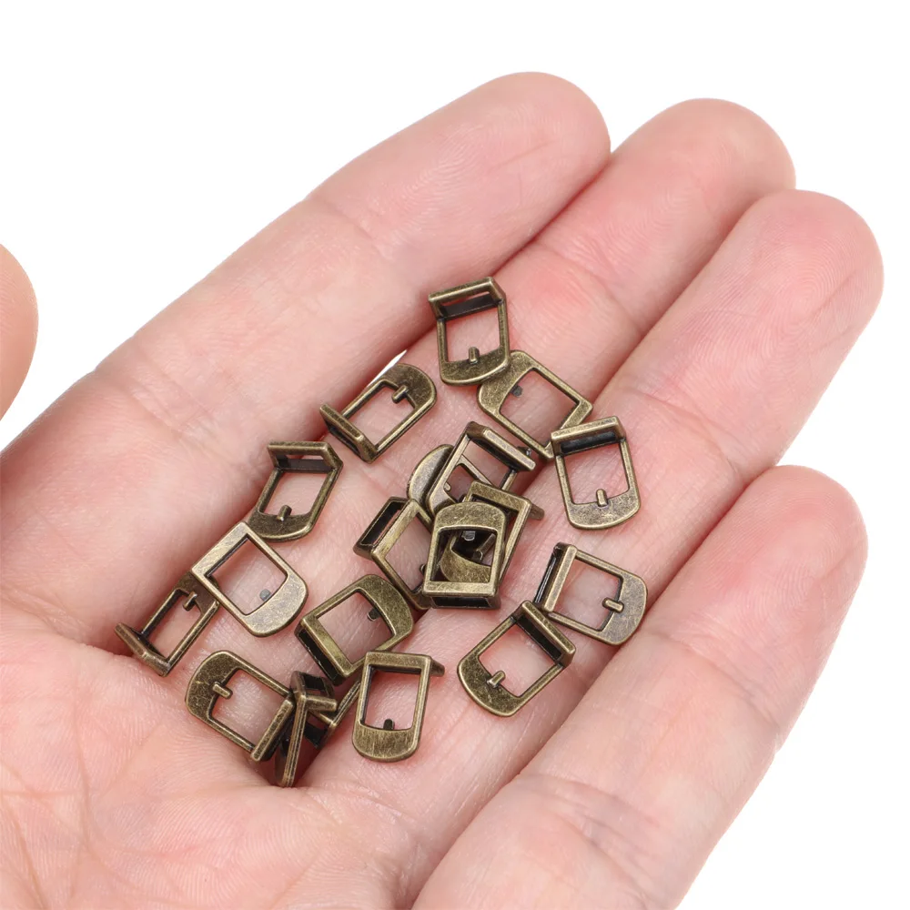 5/20Pcs 1/6 Doll Belt Buckle Ultra-small Leather Waistband Buckle For DIY Blyth Doll Clothes Miniature Bag Sewing Accessories