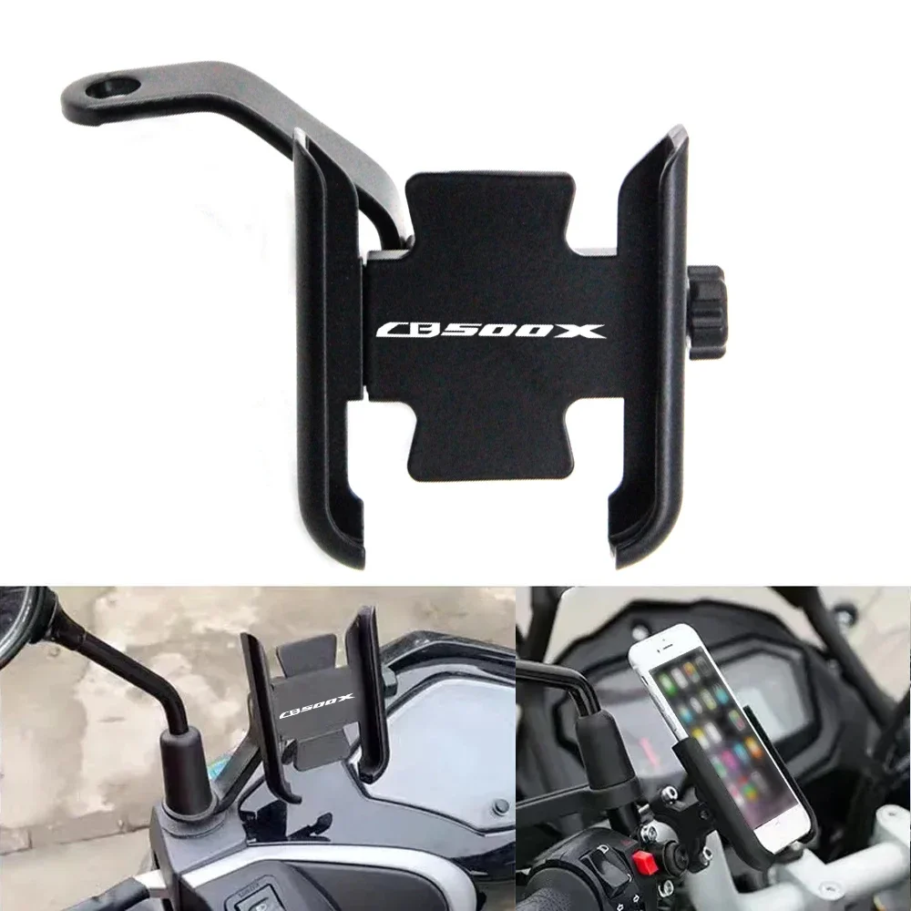 

For Honda CB500X CB 500X 2019-2023 Motorcycle Mobile Phone Holder Handlebar Mirrors GPS Stand Bracket Motorcycle Accessories