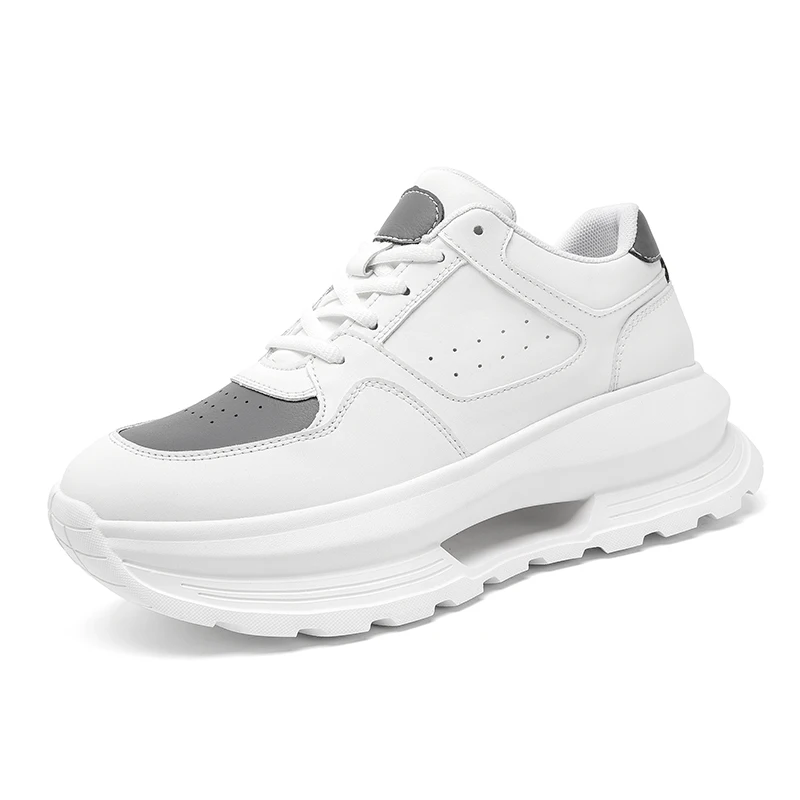 

2025 New Men Running Shoes Height Increasing Jogging Sneakers Shock-Absorbant Low Top Sneakers Comfortable Outdoor Sport Shoes