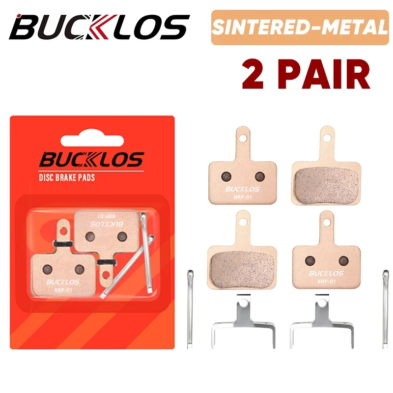 Bucklos fahrrad gesinterte metalls ch eiben bremsbeläge mtb hydraulische scheiben bremsbelag passend b01s b05s fahrrad brems teil für shimano mt200 m535