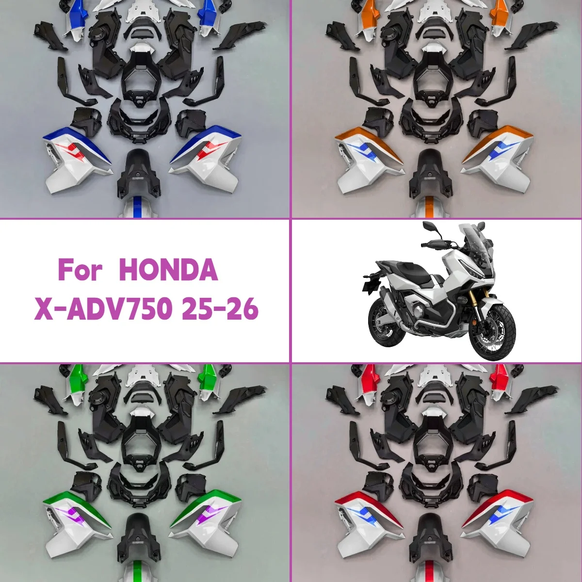 

Fairings For 2025 2026 Honda X-ADV750 Plastic Injection Molding Fairing Kit Complete Cover 25 26 X-ADV 750