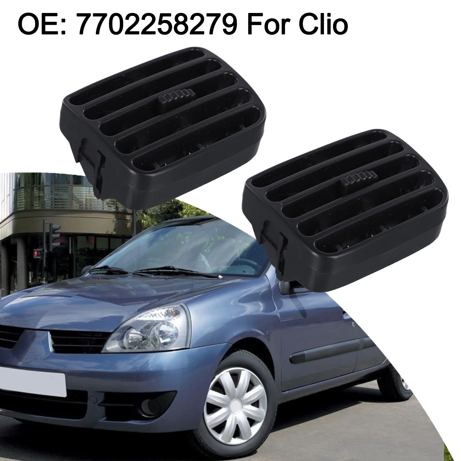 Reliable Center Air Vent Grille Designed for Clio II (1998 2001) and THALIA I (2001 2006) OEM Part No 7702258279 7702258375