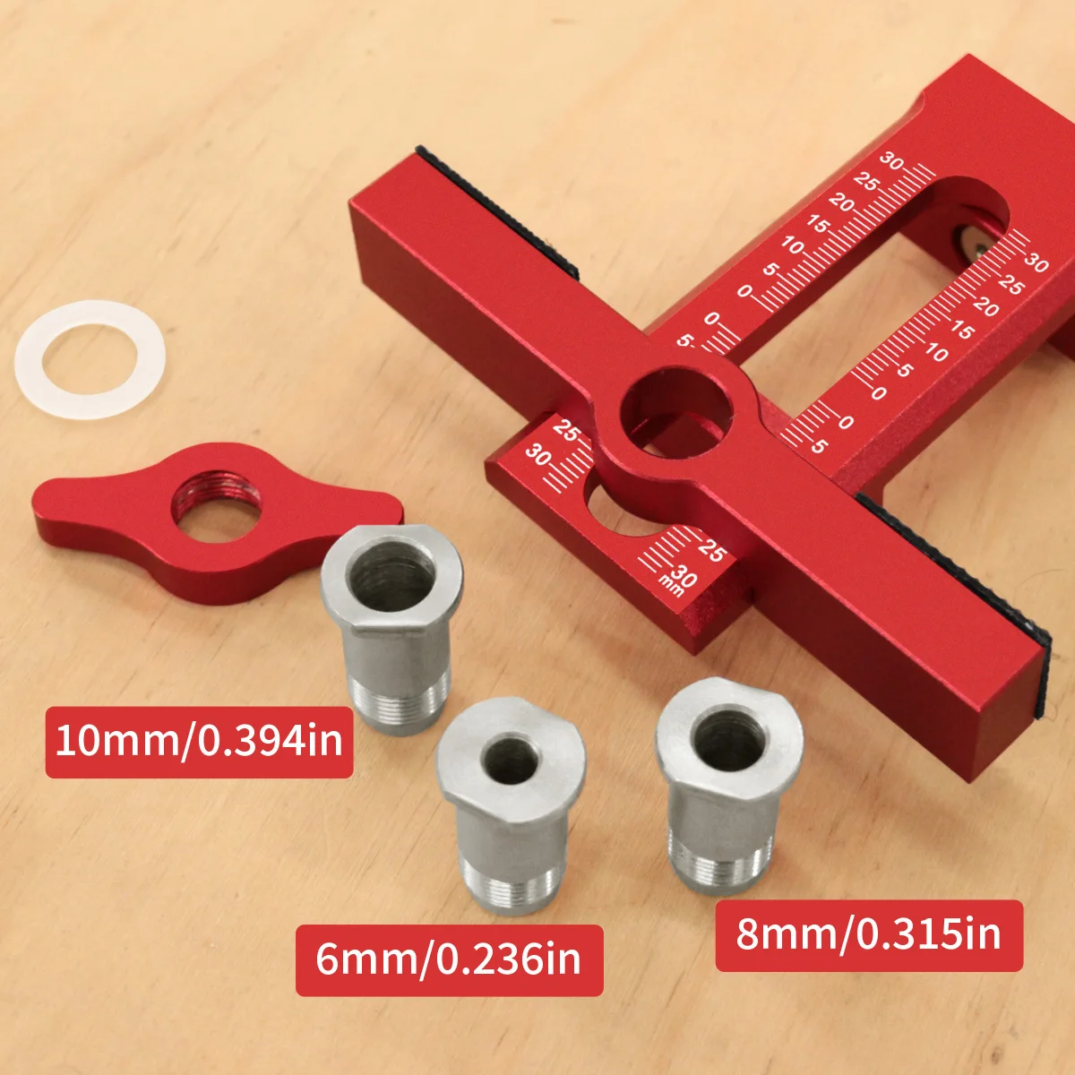 2-in-1 Verstellbare Montageklemme aus Aluminiumlegierung für Schranktüren, Hilfswerkzeug zur Positionierung und Montage von Kleiderschranktüren – Detail 11