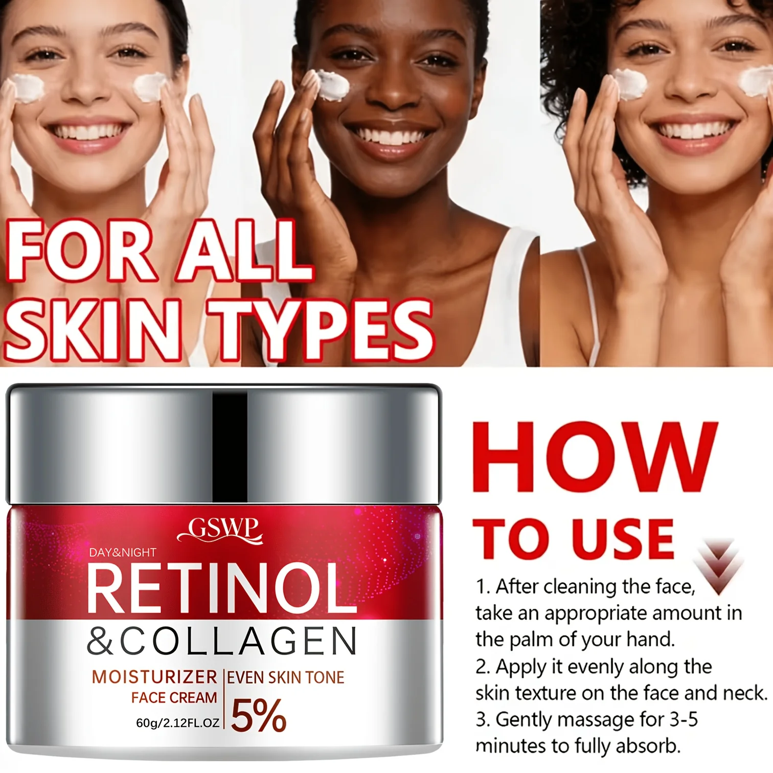 كريم GSWP المرطب بالريتينول، ي - مراجعة Skincare Ingredients وسعره