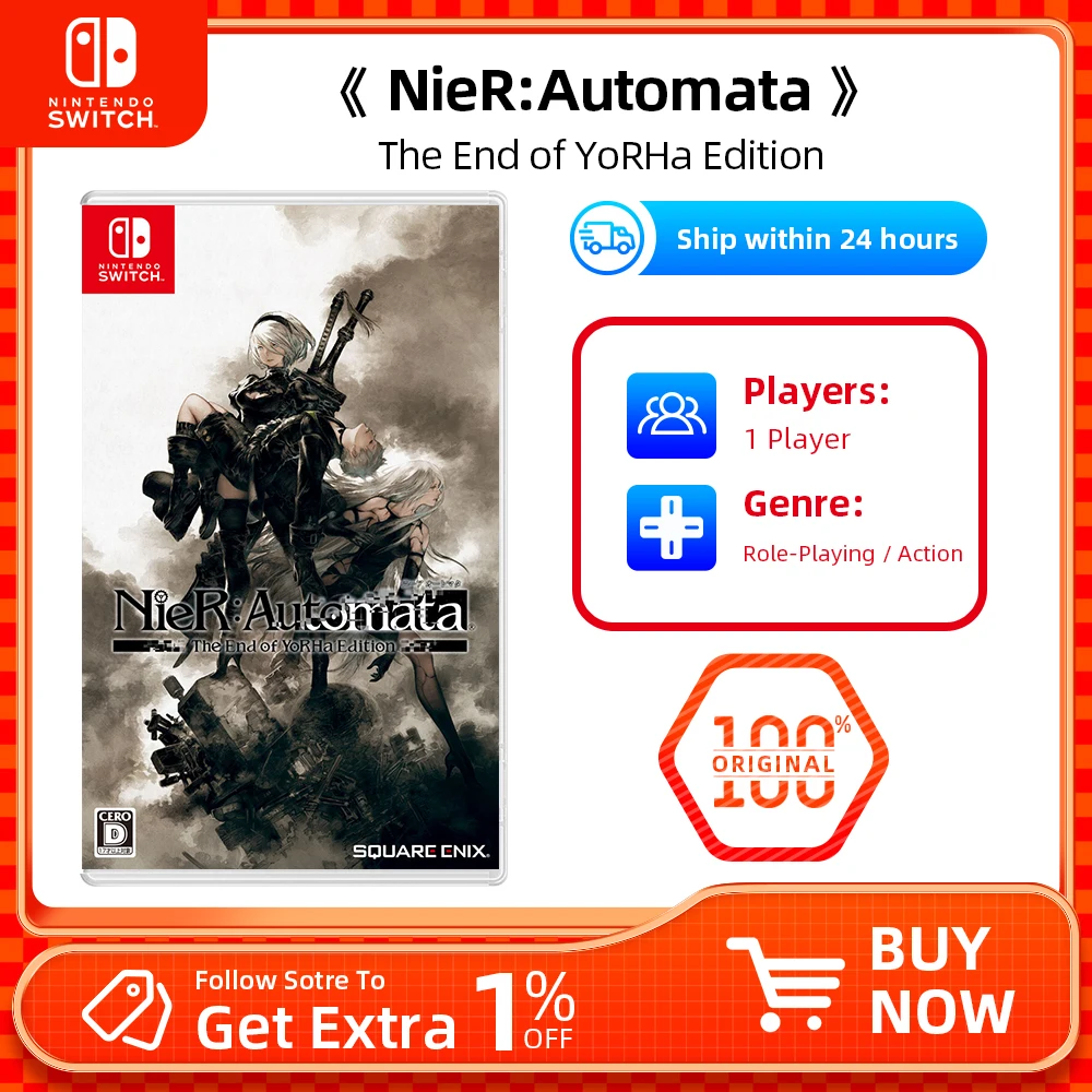 NieR Automata The End of YoRHa Edition — игры Nintendo Switch, 100% оригинальная физическая игровая карта RPG Genre для Switch OLED Lite