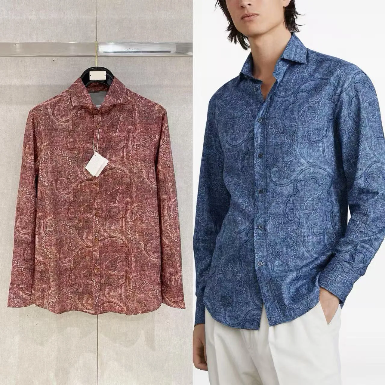 Italy BC autumn and winter new old money style long-sleeved shirt business casual fashion high-end shirt tide