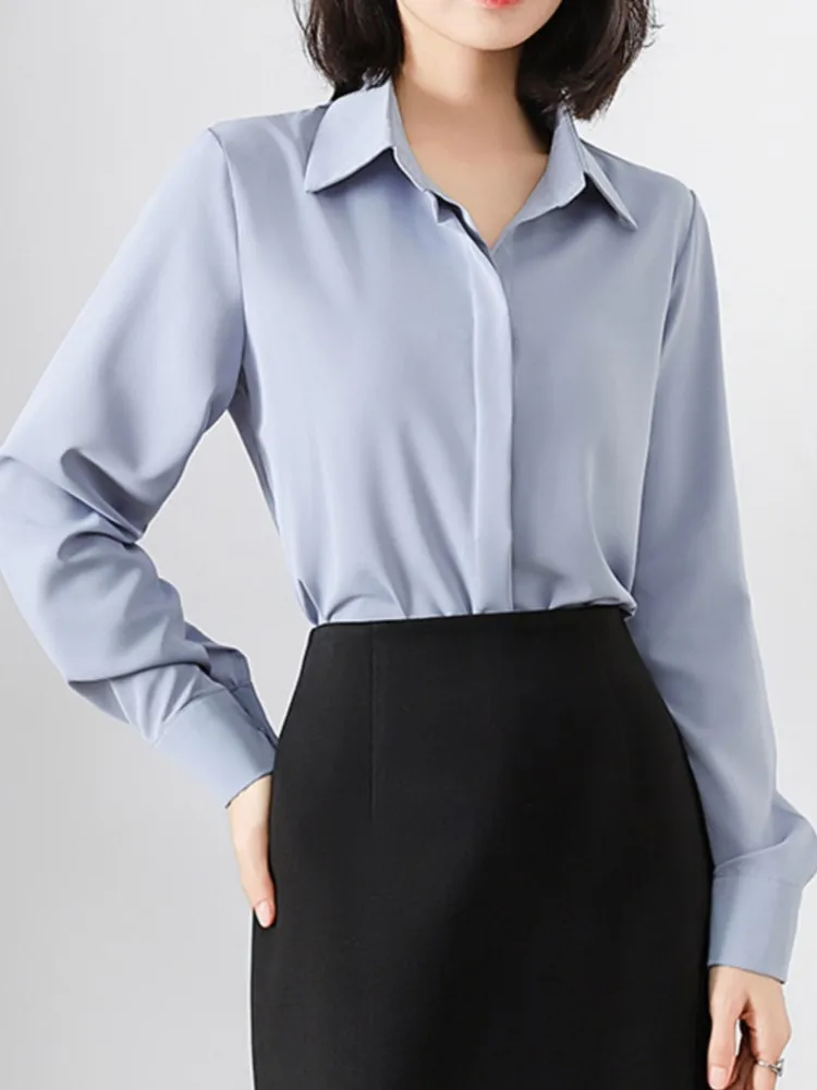 Office Chiffon Women Clothing Shirts & Blouses Official Store Oversized Clothes for Women Shirt White Tops Camisas De Mujer