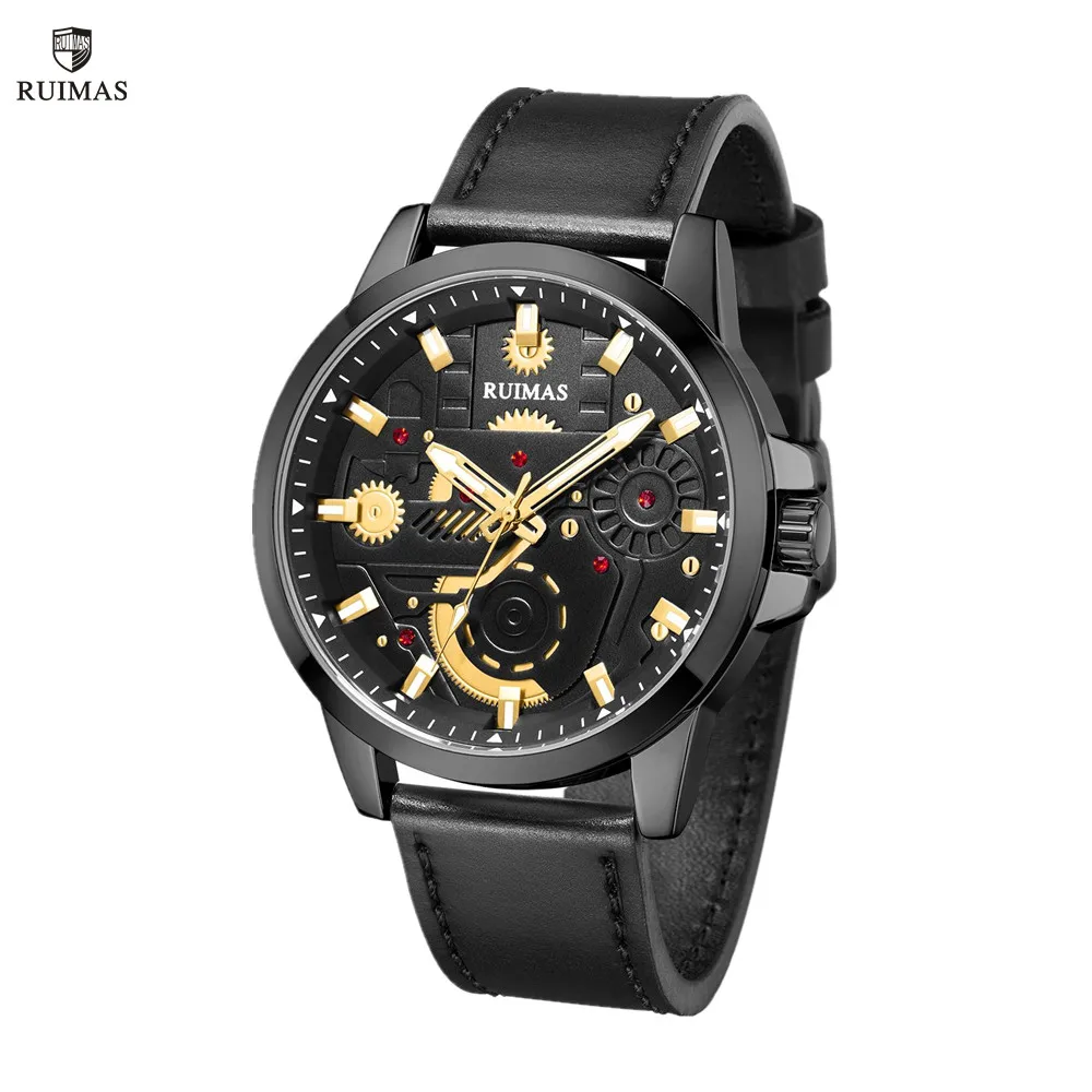 RUIMAS Watches Men's Casual Sport Watches Luxury Military Quartz Wrist Watch Chronograph ​Waterproof Man Clock Montre Homme 307