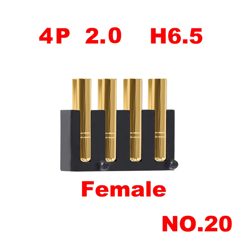 1 stücke 3p 4p 5p 2,54 h 5,5 6,0 7,0 4,0 5,7 feder belasteter Pogo-Pin-Stecker Seite Schweiß halterung smd Streifen kontakt smt Buchse männlich – Detail 4
