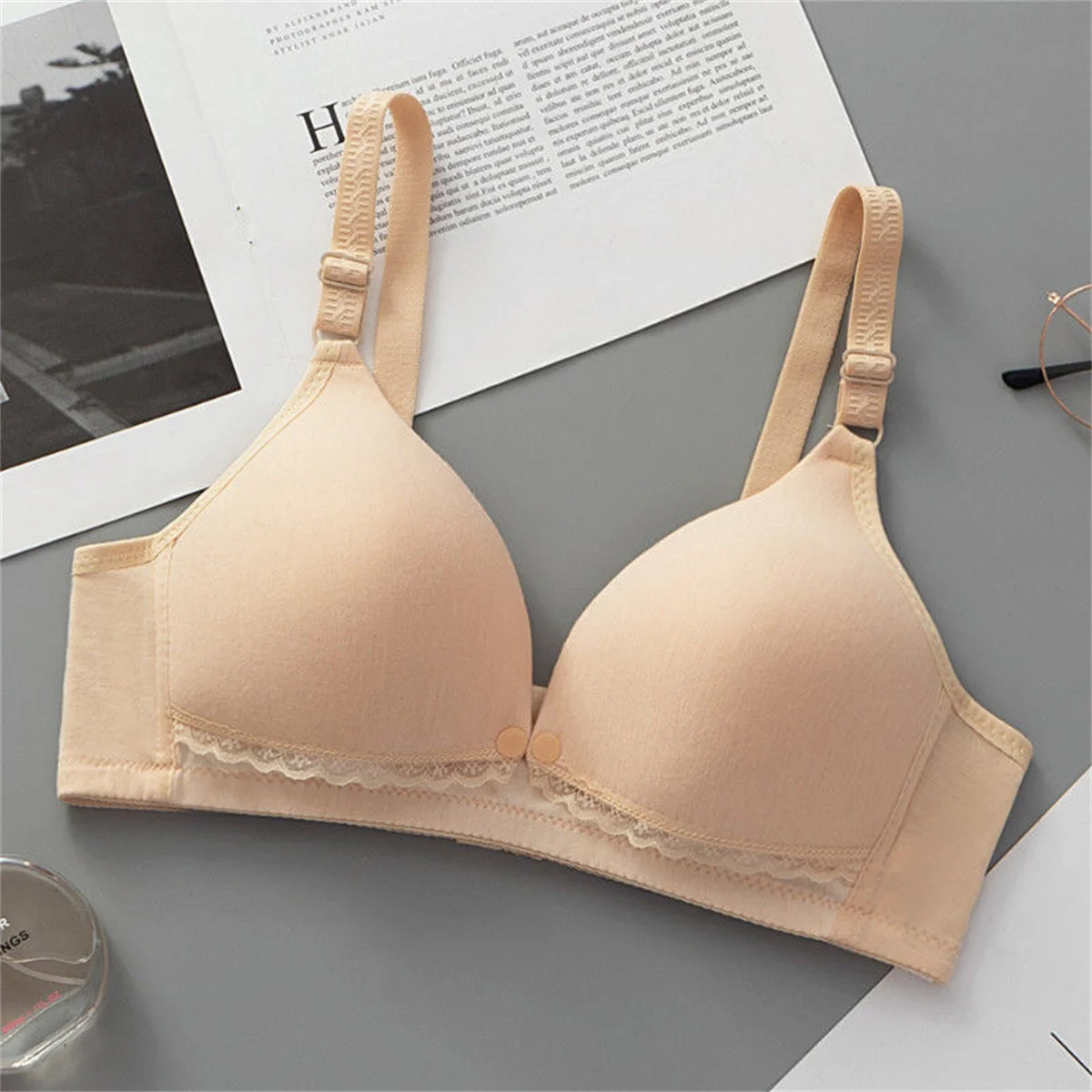 Sous-vêtements d'allaitement pour femmes, boucle avant fine pour éviter l'affaissement, allaitement post-partum, couverture de soutien-gorge pour femmes enceintes