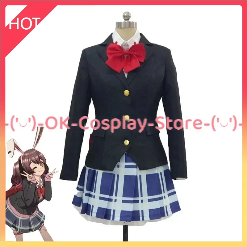 Anime D4DJ First Mix Happy Around! Cosplay Costume Women Fancy Party Dress Halloween Carnival Uniforms Custom Made