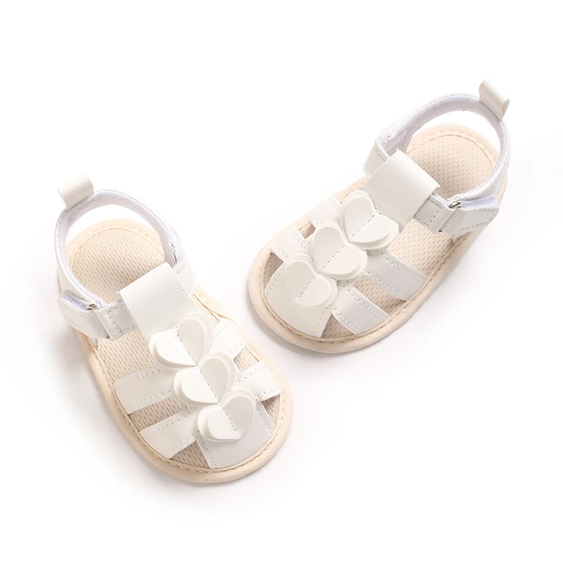 NEW Hot Sales White Cute 0-18M Baby Cute Open toed Bow Summer Sandals Princess Casual Soft Bottom Non slip Sandals