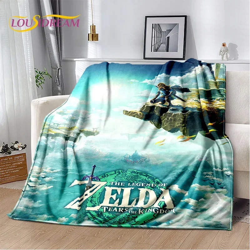 3D Z-Zelda2 HD Link Game Cartoon Soft Flannel Blanket for Beds Bedroom Sofa Picnic,Throw Blanket for Kid Cover Outdoors Leisure
